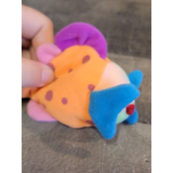 Beanie Baby 1999 rainbow multicolored fish plush toy figure - Picture 2 of 5